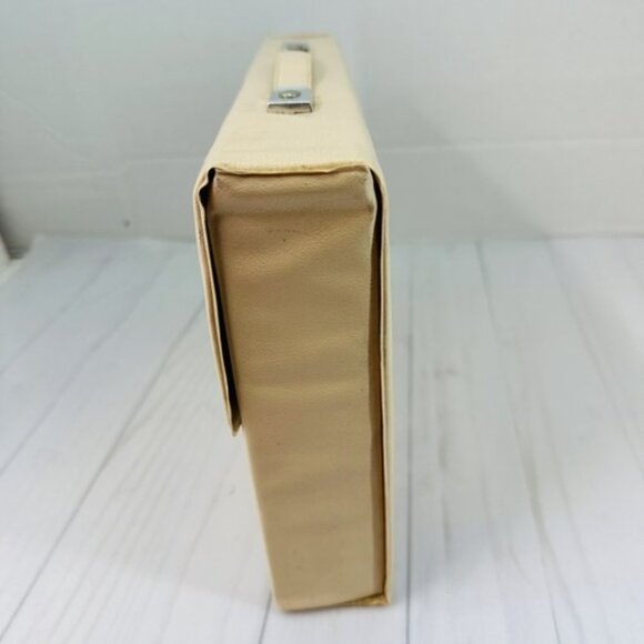 Vintage Beige Lighted Makeup Magnifying Mirror Starburst Glam Kitsch - Picture 13 of 16